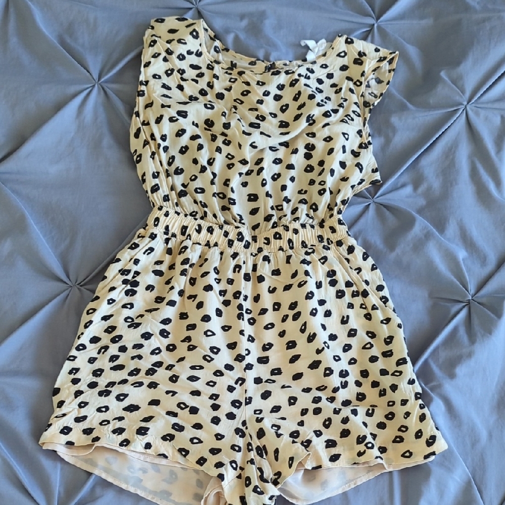 BCBG Animal Print Romper